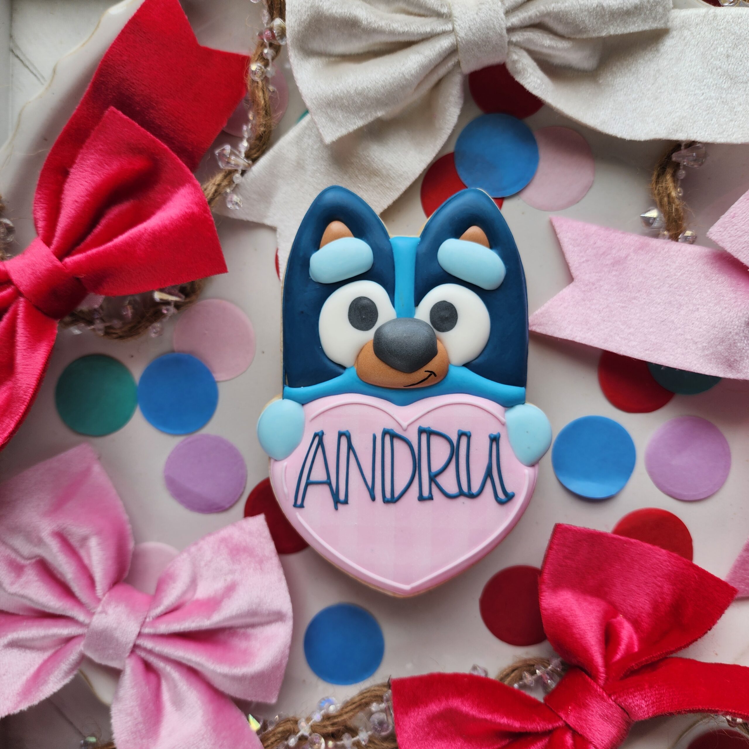 Puppy Love 1pc Personalized Cookie